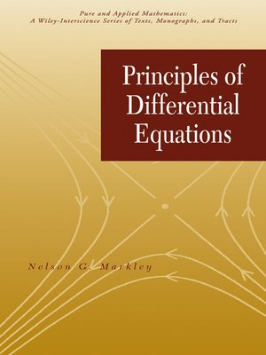 cover image of Principles of Differential Equations